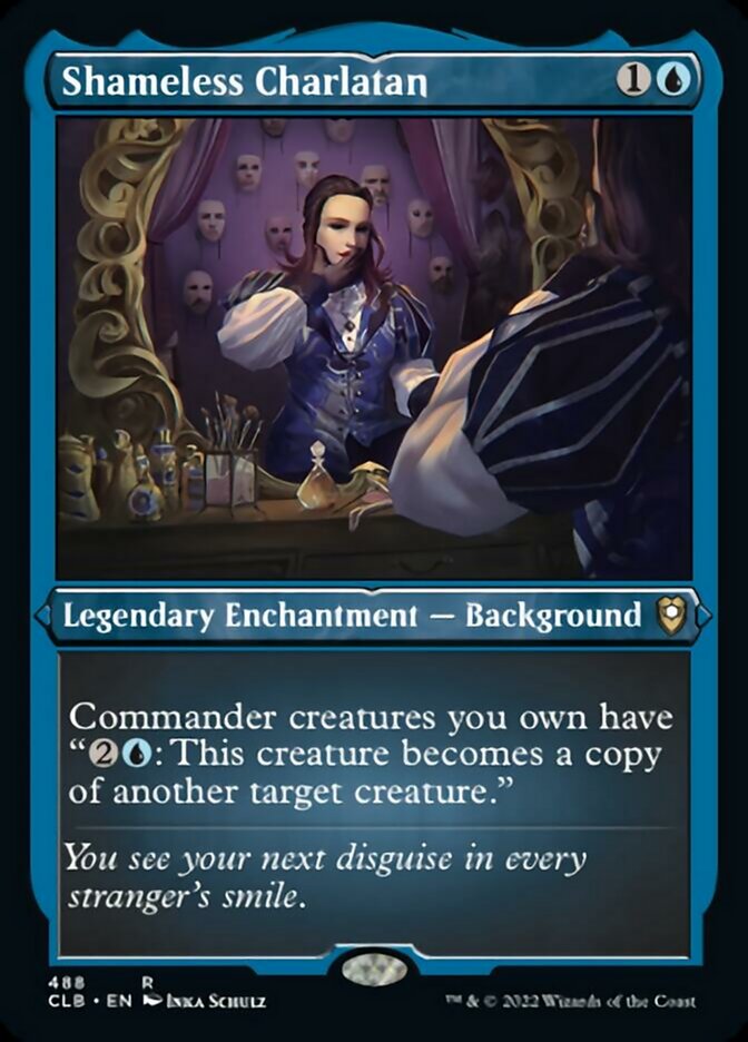 Shameless Charlatan (Foil Etched) [Commander Legends: Battle for Baldur's Gate]